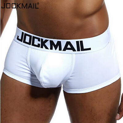 #ad JOCKMAIL Boxer Shorts Men#x27;s Underwear Male Cotton Bulge Pouch Trunks Panties