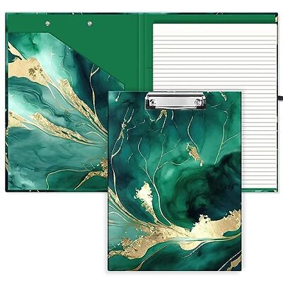 #ad Clipboard Folio with Lined Notepad and Interior Storage Pocket Cute Padfolio ...