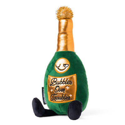 #ad Punchkins Cute Bubbles Over Troubles Champagne Bottle Plush Smooth Ultra Soft