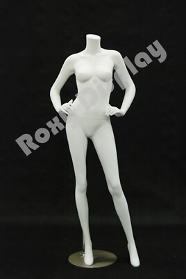 #ad Fiberglass Female mannequin Headless Style Dress Form Display #MD A4BW2 S