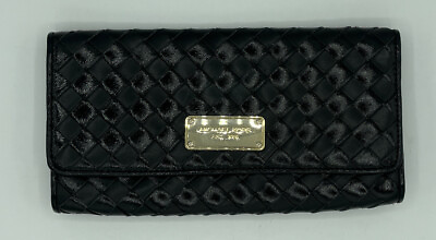 #ad Michael Kors Black Envelope Clutch Handbag