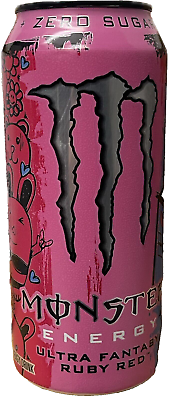 #ad NEW MONSTER ENERGY ULTRA FANTASY RUBY RED ZERO SUGAR DRINK 1 FULL 16 FLOZ CAN