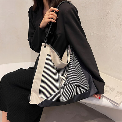 Totes Women#x27;s Shopper Bags Handbag Zipper Large Capacity Shopping Shoulder Bags $28.69