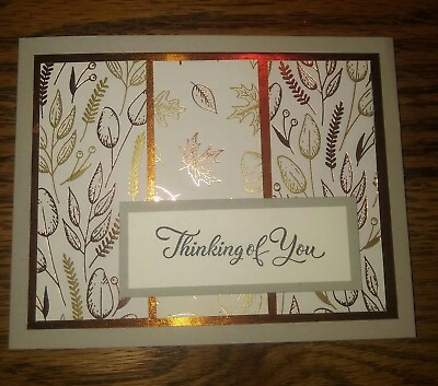 #ad Stampin up card making kit Guilded Autumn Thinking of You