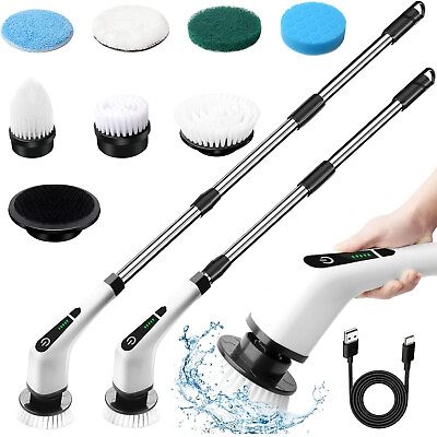 #ad Electric Brush Spin Scrubber Cordless Rechargeable Handheld Power Cleaning