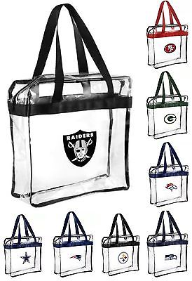 #ad NFLNBA.MLB Team Clear Zipper Messenger Tote Bag Stadium Security approved