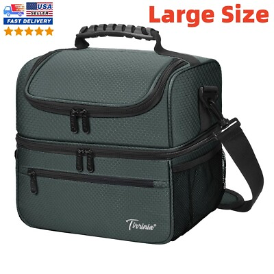 #ad Insulated Lunch Bag Box for Women Men Thermos Cooler Hot Cold Adult Tote Food