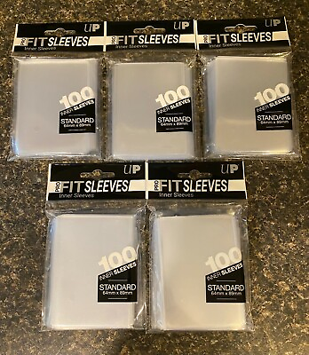 #ad Ultra Pro PRO Fit Standard Size TOP LOAD Inner Card Sleeves 500 Total Sleeves