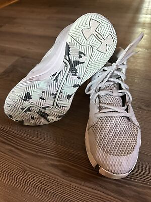 #ad Under armor Basketball Shoes 7Y Gray Light Teal