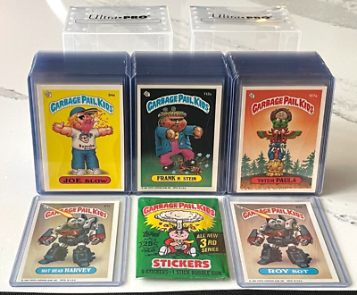 #ad 1986 Topps Garbage Pail Kids 3rd Series 3 OS3 MINT 88 Card Set in NEW TOPLOADERS