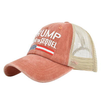 #ad TRUMP Embroidered Baseball Mesh Cap American Seller