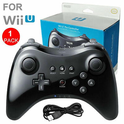 #ad For Nintendo Wii U Bluetooth Wireless U Pro Game Controller Gamepad Joypad Black