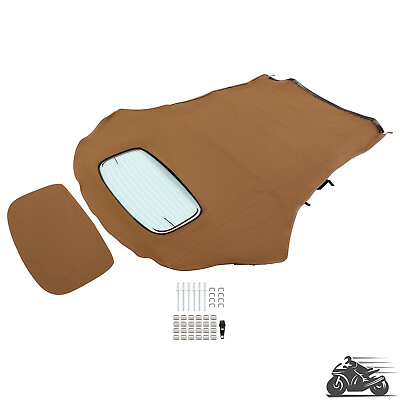 #ad Convertible Soft Top w Heated Glass Window Tan For Volkswagen Beetle 2003 2010