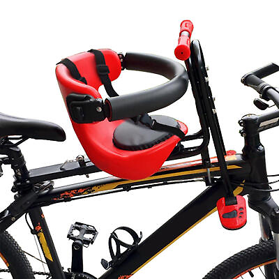 #ad Safety Toddler Child Seat Front Chairamp;Pedal Kids Bicycle Chair Carrier Baby Bike