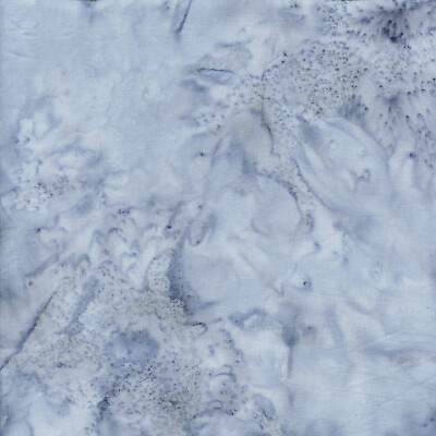 #ad Island Batik Fabric SHARK Brilliant Blues Blue Gray By The Half Yard