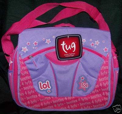 NEW TUG Messenger Girls Bag Tote Handbag Purse NWT