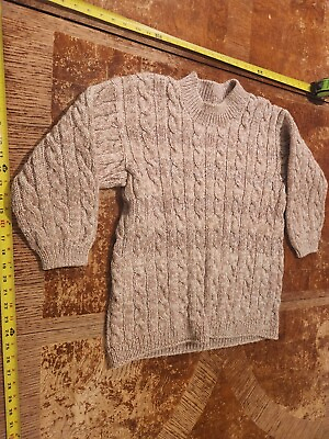 #ad Unbranded Wool Light Brown Womens Heavy 3lbs Sweater Approx Large #S71