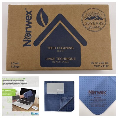 #ad Norwex Tech Cleaning Cloth to Clean Flat Screen TVs Computers Cell Phones New