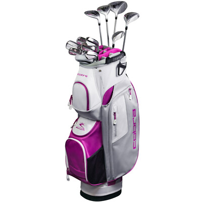 #ad New RH Cobra Fly XL Women#x27;s 13 Piece Package Set Complete Golf Set w Bag
