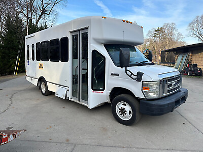 #ad 2010 E350 Ford Transtar 10 Passenger Shuttle Bus with Braun Ability Lift