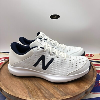 #ad New Balance Mens 696 V4 MCH696W4 White Tennis Court Shoes Sneakers Size 13 2E