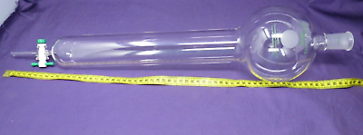 #ad CHEMGLASS Glass Chromatography Column 1000ml Narrow Drip Tip UPPER JOINT 24 40