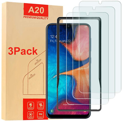 #ad 3 Pack Tempered Glass Premium Screen Protector For Samsung Galaxy A20 A30 A50