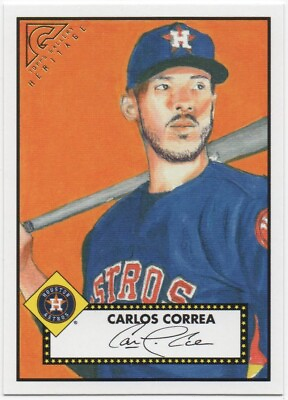 #ad Carlos Correa 2018 TOPPS GALLERY BASEBALL Heritage #H 23 Astros