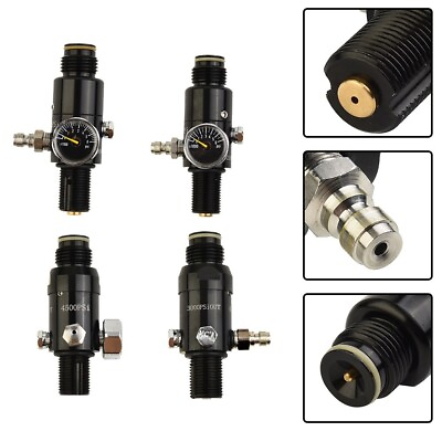 #ad ✅Paintball PCP Air Compressors HPA 4500psi Tank Regulator Valve Output Pressure✅