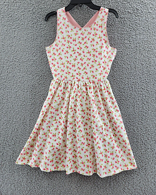 #ad Polo Ralph Lauren Strawberry Cross Back Dress Girls L 12 14 Multi Sleeveless