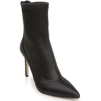 #ad Jewel Badgley Mischka Womens Joss Satin Pointed Toe Ankle Boots Shoes BHFO 0995