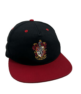 #ad Harry Potter Gryffindor House Snapback Adjustable Flat Brim Bill Hat Cap