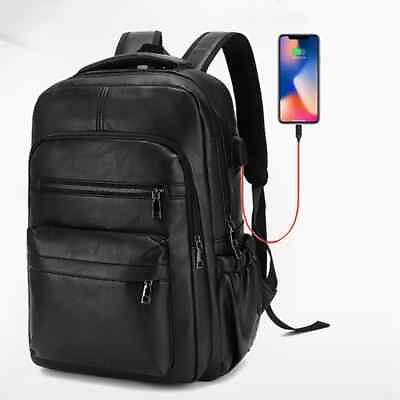 #ad USB Charging Backpack Men Bagpack Laptop Backpacks Schoolbag Teenagers Boys