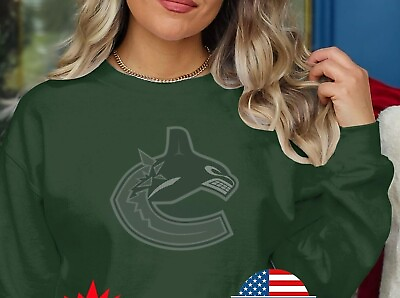 #ad SALE Vancouver Canucks Hockey Salute to Service Sweatshirt