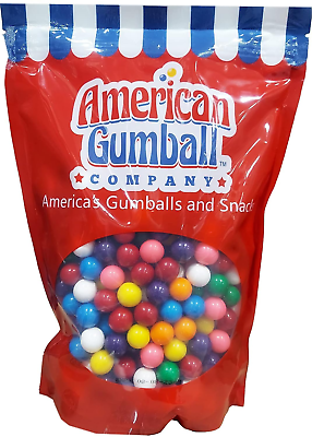 #ad Assorted Refill Gumballs 2 Pound Bag .62 inch Small Gumballs for Gumball Machi