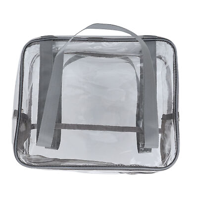 #ad Clear Makeup Bag Large Capacity Waterproof Zipper Closure Cosmetic Handbag T BOO