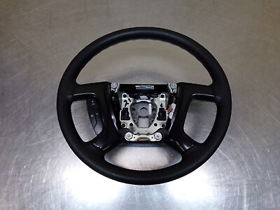 #ad Chevrolet GMC Tahoe Yukon Silverado Sierra Steering Wheel Black 07 14