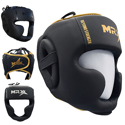 #ad Boxing Head Guard MMA Kickboxing Training Protective Head Gear Martial Arts