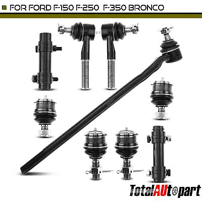 #ad 9pcs Tie Rod End amp; Ball Joint for Ford F 150 1980 1996 F 250 F 350 Front Side