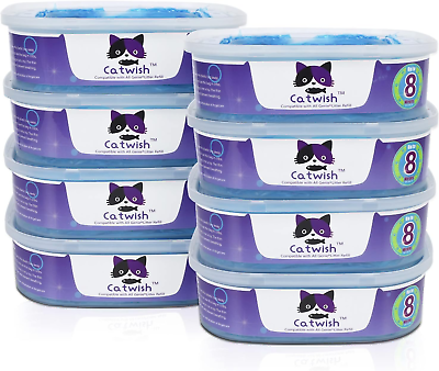 #ad Cat Litter Refills Compatible with Litter Genie and Pet Genie Pail 8 Pack