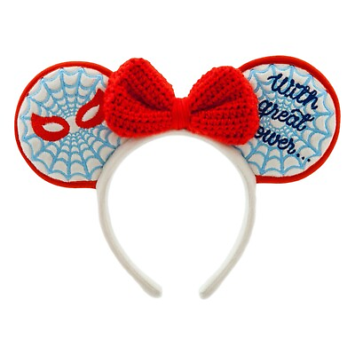 #ad 2023 Disney Parks Spider Man quot;With Great Powerquot; Minnie Ear Headband