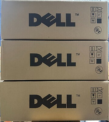 #ad Set of 3 New Genuine Dell 3110cn 3115cn High Capacity Yellow Cyan Magenta Toner