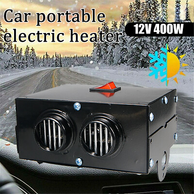 #ad 400W Electric Car Heater 12V Heating Fan Defogger Defroster Demister Portable US