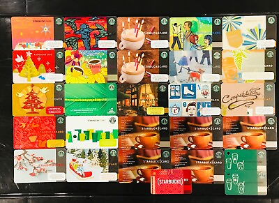 #ad STARBUCKS OLD LOGO 2001 2010 GIFT CARD COLLECTIONS Choose One or More