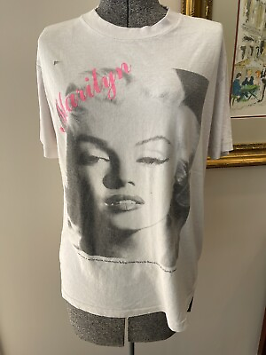 #ad Vintage 1980 90s Marilyn Monroe T shirt Single Stitch cotton ladies size M
