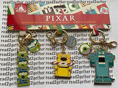 #ad Disney Pixar Key Chain Bag Charm Set of 3