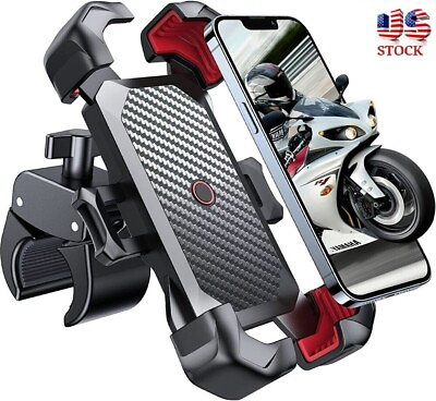 #ad #ad Motorcycle Phone Mount Auto Lock 100mph Military Anti Shake Bike Phone Holder