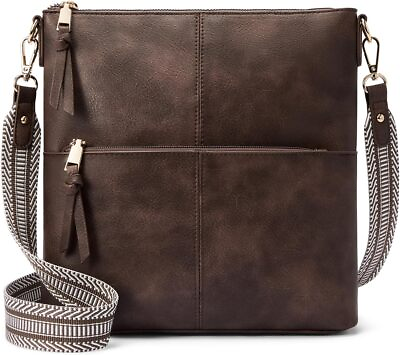 #ad WESTBRONCO Crossbody Purses for Women Medium Shoulder Bag Vegan Leather Handbags