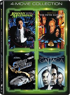 #ad New The Fifth Element Gattaca Johnny Mnemonic Starship Troopers Set DVD