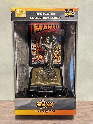 #ad Marvel Human Torch Fine Pewter Collector Series Statue New NIB